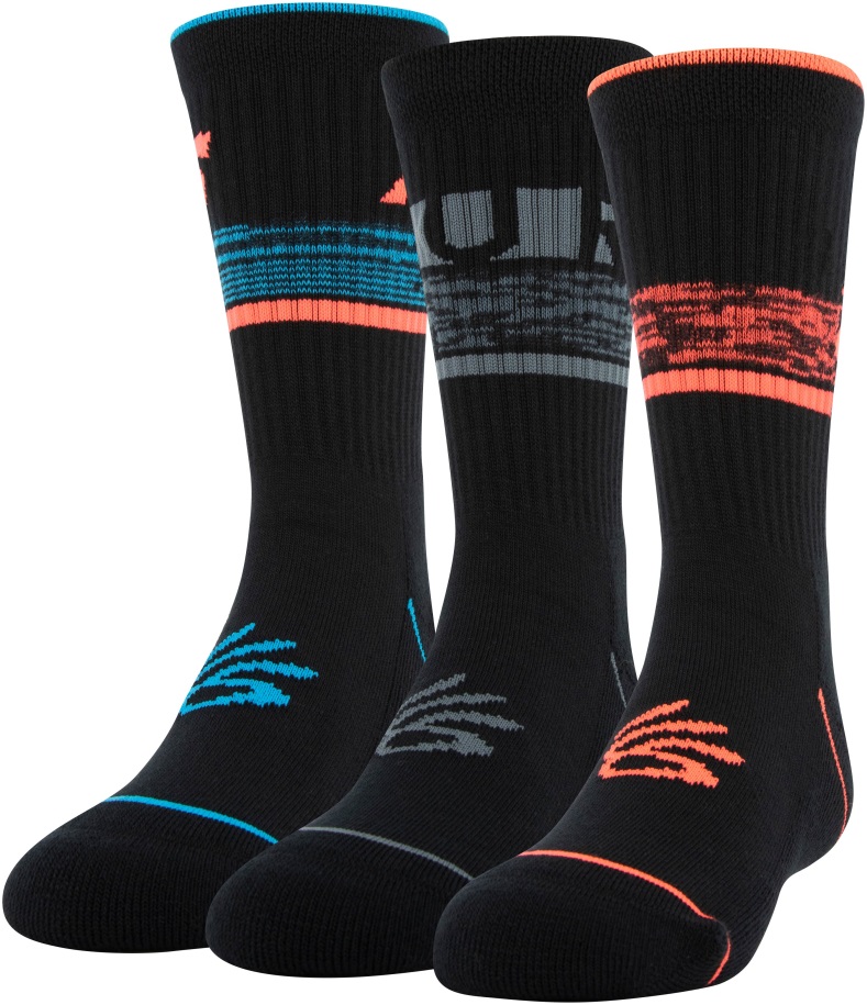 Fekete/béta Páncél Alatti Magyarország Gyerek Curry Phenom Crew Zokni 3 Csomag