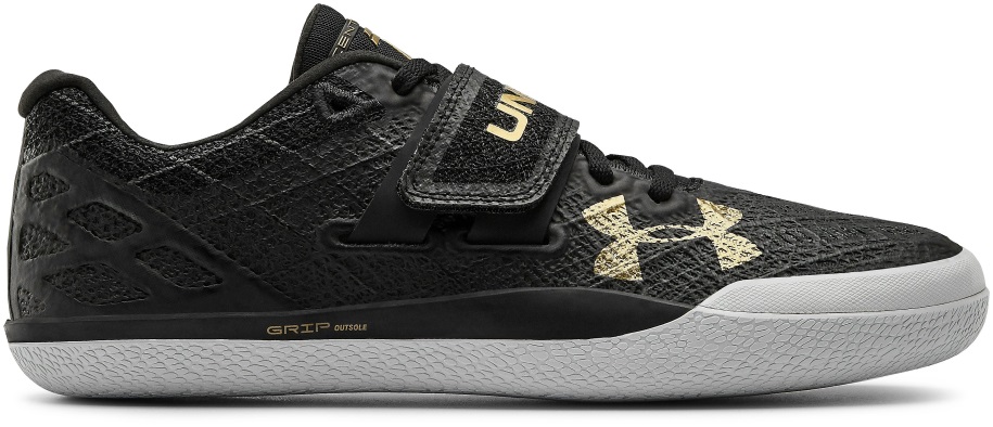 Fekete/jet Szürke Páncél Alatti Cipő Unisex Centric Grip Track Cipő