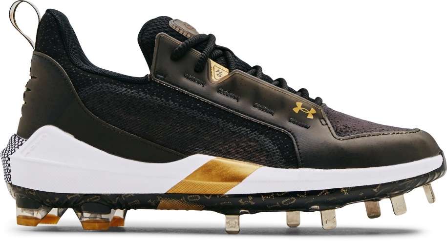Fekete/metál Arany Férfi Hárfa 6 Alacsony St. Baseball Stopli Páncél Alatti Cipő