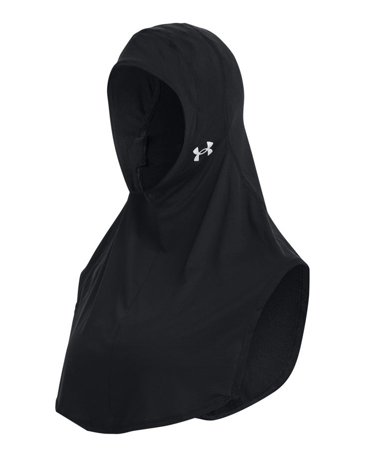 Fekete/ezüst Páncél Alatti Hungary Női Kiterjesztett Sport Hidzsáb