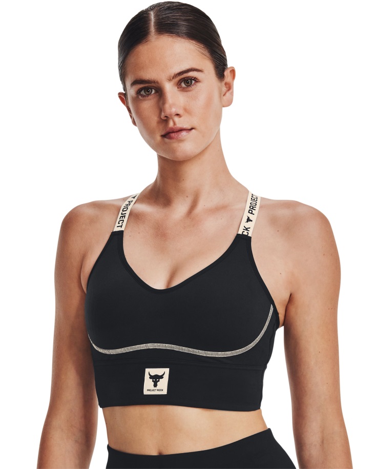 Fekete/summit Fehér Under Armor Hungary Női Projekt Rock Infinity Mid Sportmelltartó