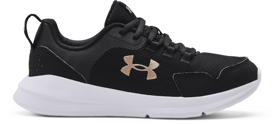 Fekete/fehér Páncél Alatti Cipő Leányiskolai Elengedhetetlen Sportcipő