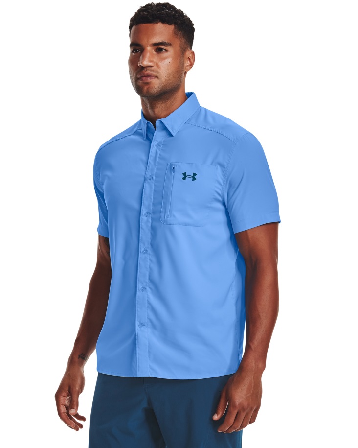 Carolina Blue/deep Sea Under Armor Hungary Férfi Drift Tide 2.0 Rövid Ujjú