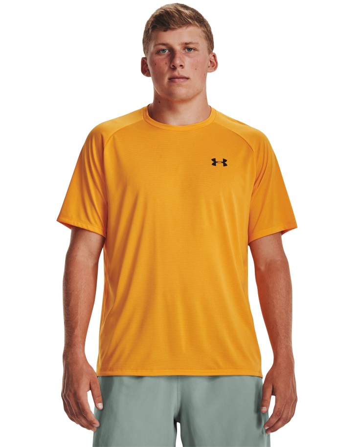 Férfi Tech 2.0 Texturált Rövid Ujjú Póló Páncél Alatt Hungary Rose/fekete