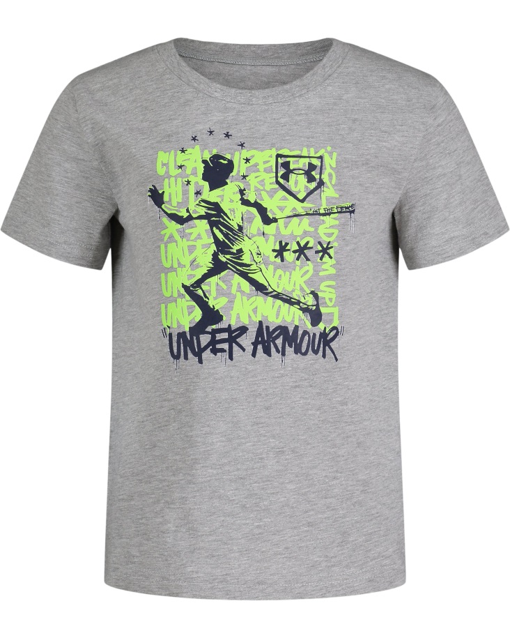 Mod Szürke/mókás Lime Fiú óvodáskorú Batter Rövid Ujjú Páncél Alatt, Magyarország