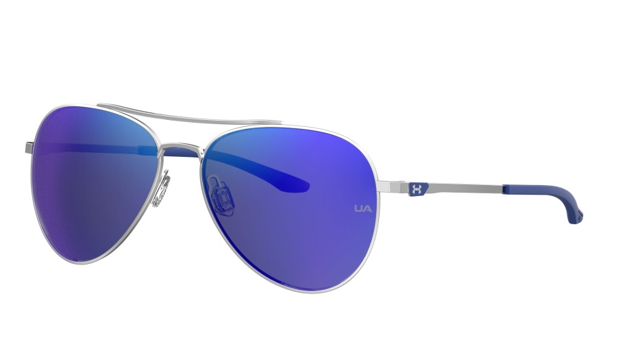 Fényes Ezüst/kék Tükör Unisex ösztöntükör Napszemüveg Páncél Alatt Magyarország