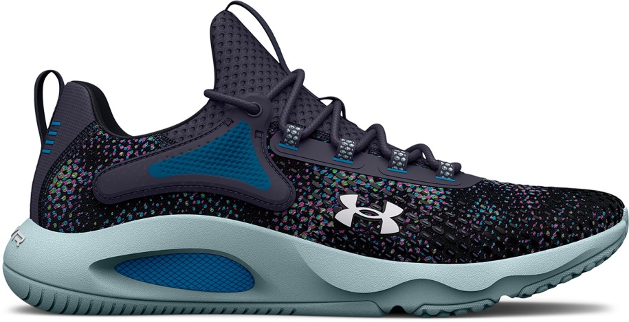 Edzett Acél/biztosíték Kékeszöld Páncél Alatti Cipő Férfi Hovr Rise 4 Amp Edzőcipő