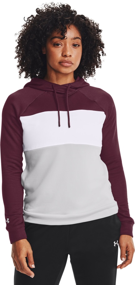 Páncél Alatti Magyar Gesztenyebarna/halo Szürke Női Selejtező Polár Blokkolt Kapucnis Pulcsi