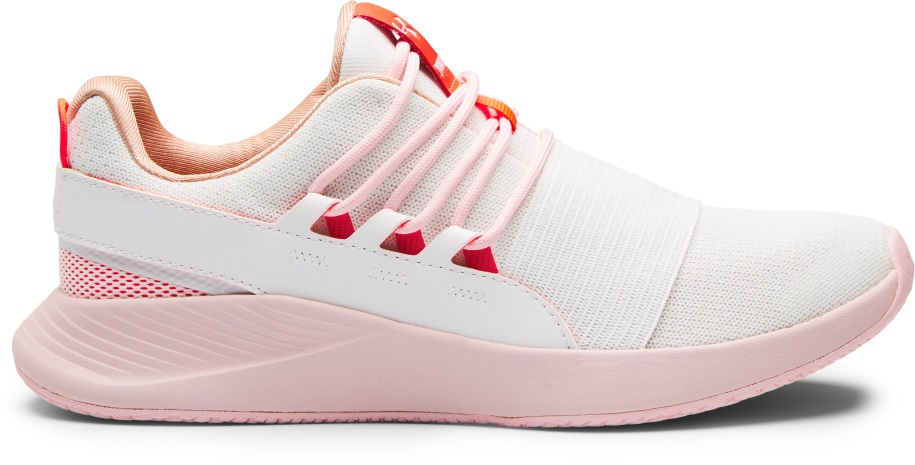 Páncél Alatti Cipő Női Feltöltött Lélegző Csipke Sportcipő ónix Fehér/rózsavíz