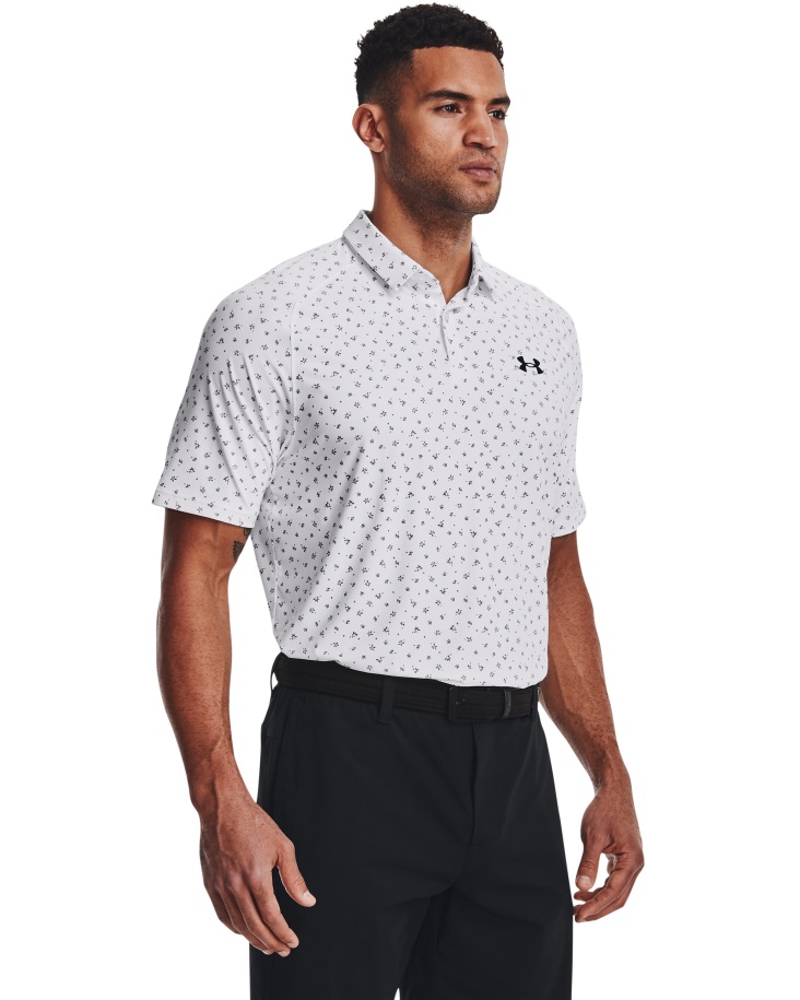 Fehér/fekete Férfi Iso-chill Virágos Dash Póló Páncél Alatt Hungary