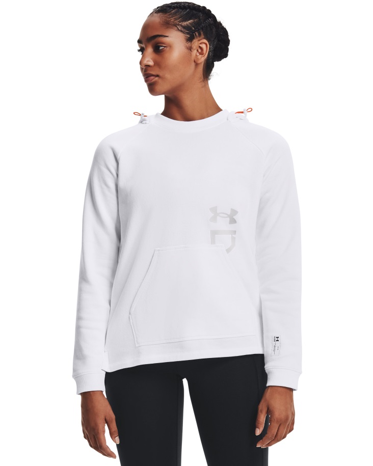 Fehér/halo Szürke Női Rivális Softball Kapucnis Pulcsi Páncél Alatt Hungary