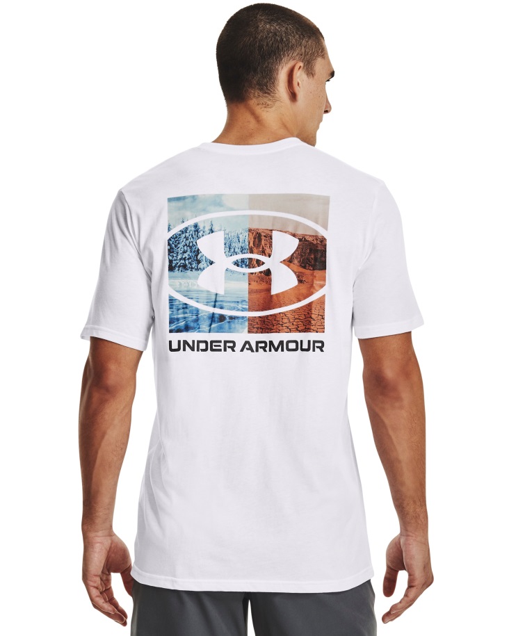 Fehér/jet Szürke Páncél Alatti Hungary Férfi Tűz és Jég Rövid Ujjú