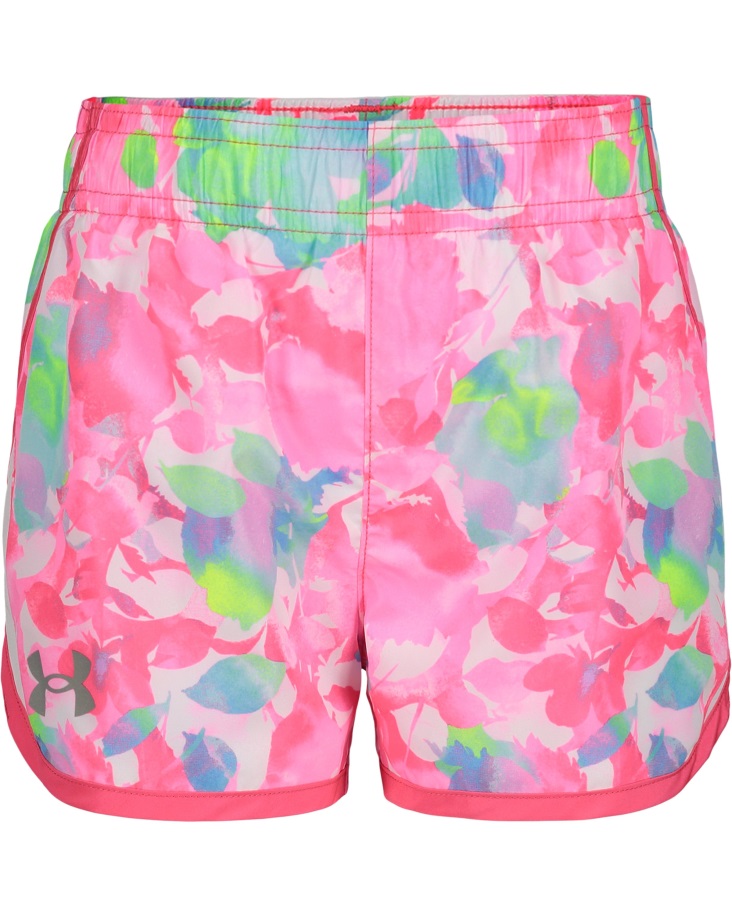 Fehér/penta Rózsaszín Páncél Alatti Magyar óvodás Lányok Fly-by Virágos Rövidnadrág