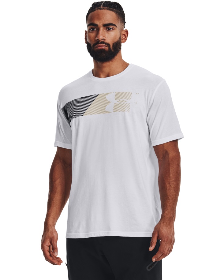 Fehér Páncél Alatti Hungary Férfi Gyors Bal Mellkas Rövid Ujjú