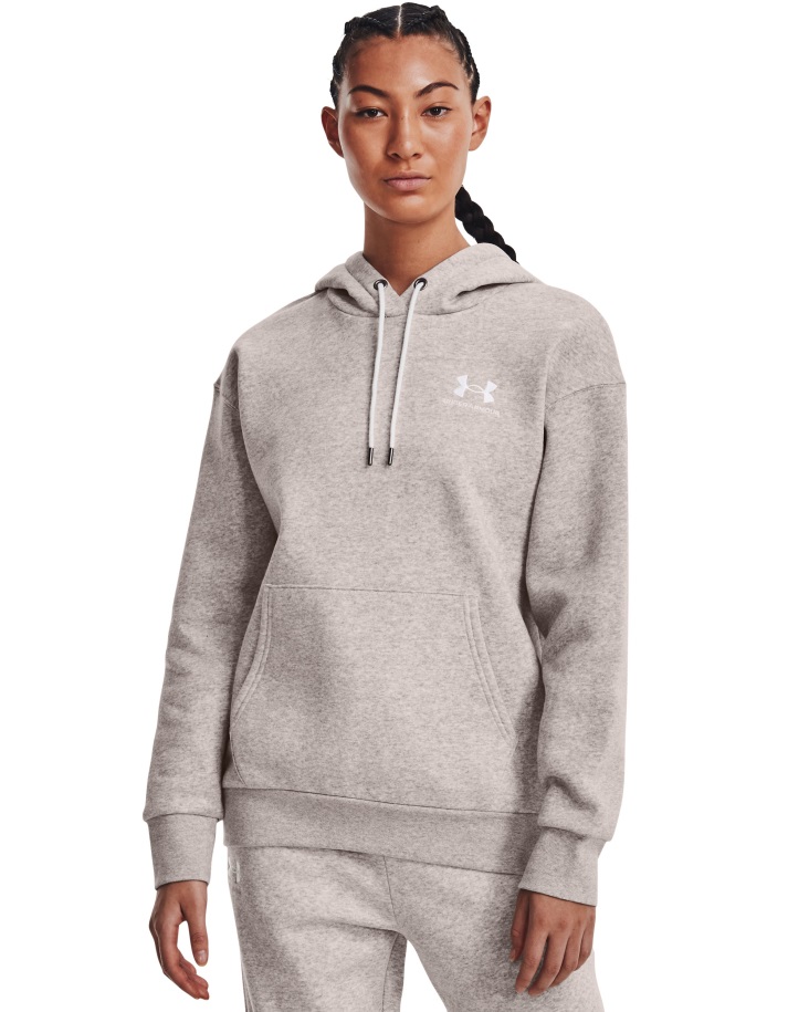 Női Elengedhetetlen Polár Kapucnis Pulcsi Páncél Alatt Hungary Ghost Szürke Világos Hanga/fehér