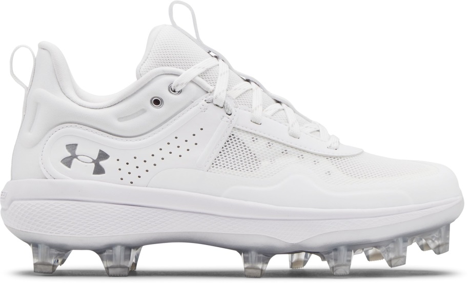 Női Glyde Mt Tpu Softball Stopli Fehér/metál Ezüst Páncél Alatti Cipő