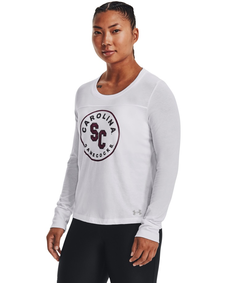 Női Teljesítmény Pamut Főiskolai Hosszú Ujjú Páncél Alatt Magyarország University Of South Carolina