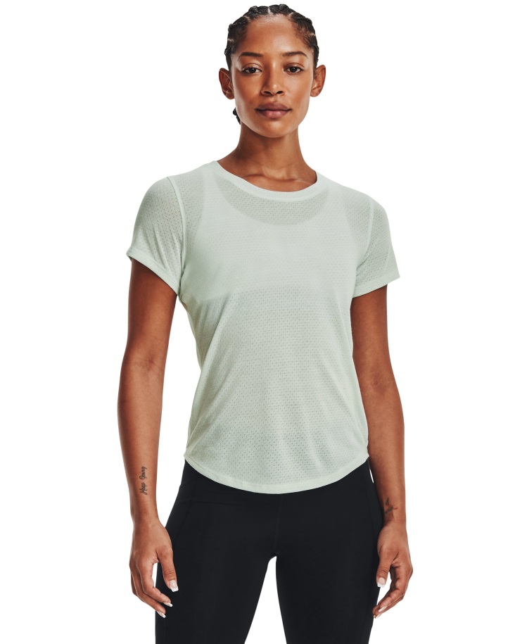 Női Streaker Futó Rövid Ujjú Páncél Alatt Hungary Illusion Zöld/fényvisszaverő